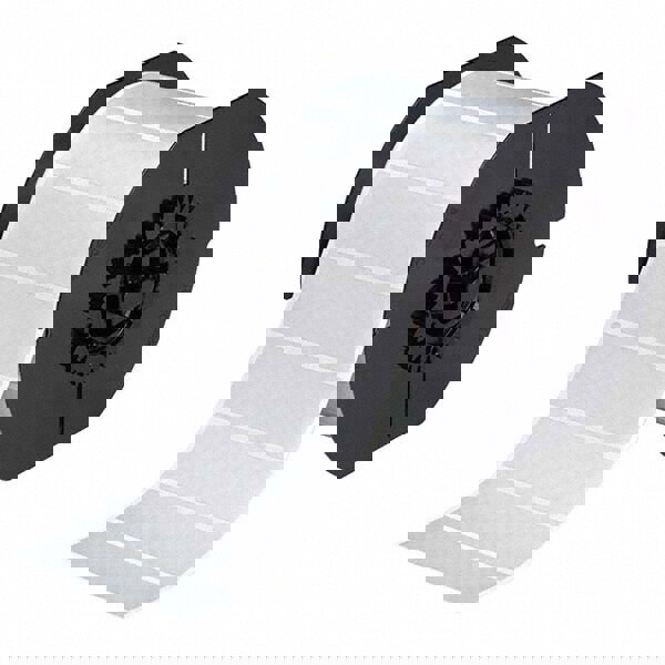 Label Maker Label: Silver, Metallized Polyester, 1,225 per Roll